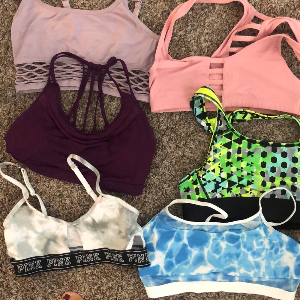 Bundle of 6 Victoria Secret sports bras! Small!